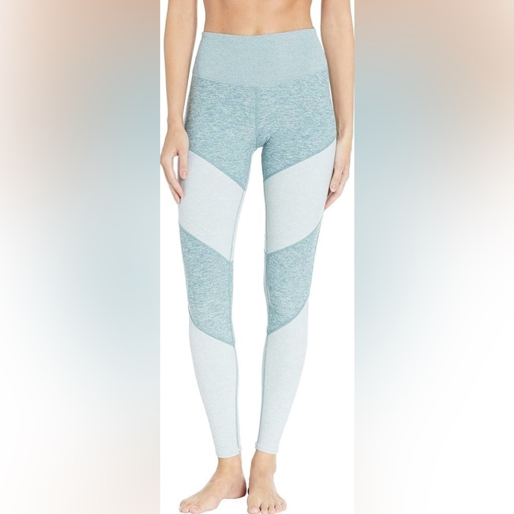 Alo Yoga Sheila High Rise Alosoft Ankle Colorblock Leggings